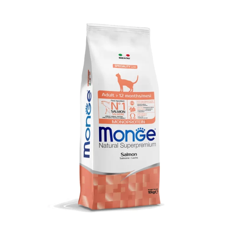 Monge Adult Monoproteico con Salmone - Croccantini per Gatti