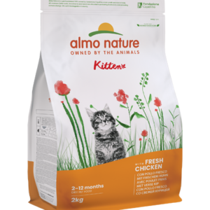 Croccantini per gattini piccoli Almo Nature Kitten con pollo fresco 2Kg
