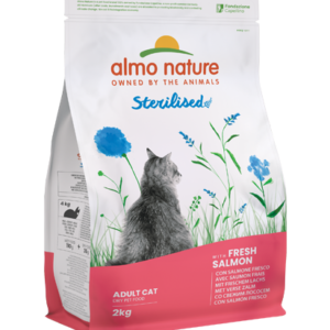 Croccantini per gatti Almo Nature Sterilised con salmone fresco 2Kg