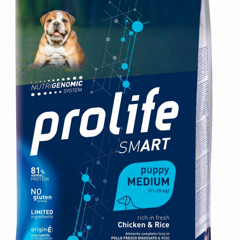 Prolife Smart Puppy Medium Pollo e Riso - Croccantini per Cani