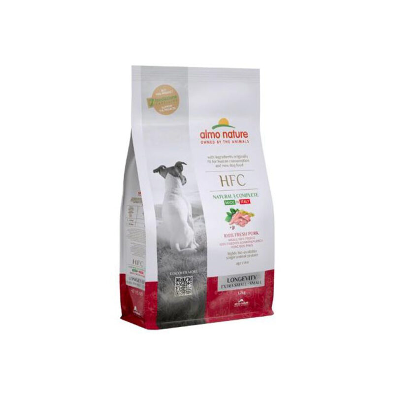 Almo Nature HFC Adult Extra Small & Small con Maiale - Croccantini per Cani 1,2Kg