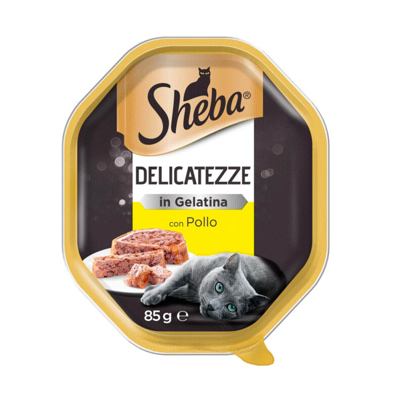 Sheba Delicatezze in Gelatina Pollo - Umido per Gatti 85gr - confezione da 7 pz