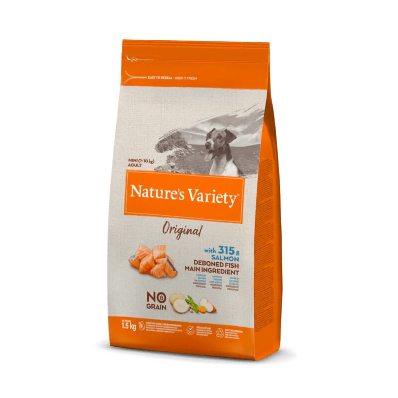 Nature's Variety Original Adult Mini con Salmone - Croccantini per Cani