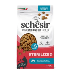 Croccantini per gatti Schesir Sterilized Monoprotein 1,5Kg