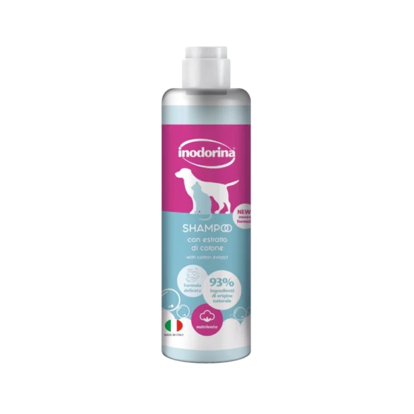 Shampoo per cane e gatto Inodorina - estratto di cotone