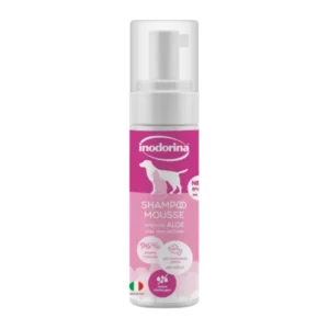 Shampoo per cane e gatto Inodorina mousse a secco 300ml - Aloe