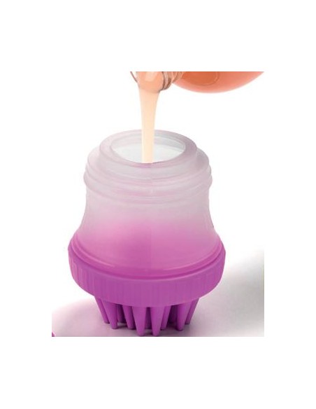 Spazzola con porta sapone Leopet - immagine 2