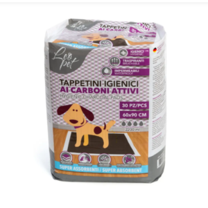 Traversine per cani Leopet ai carboni attivi 30pz