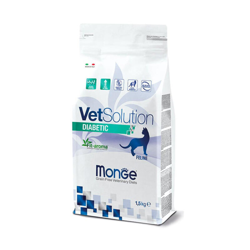 Monge VetSolution Diabetic - Croccantini per Gatti 1,5Kg